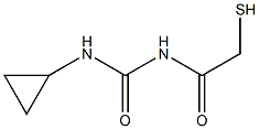 1-Cyclopropyl-3-(mercaptoacetyl)urea 结构式