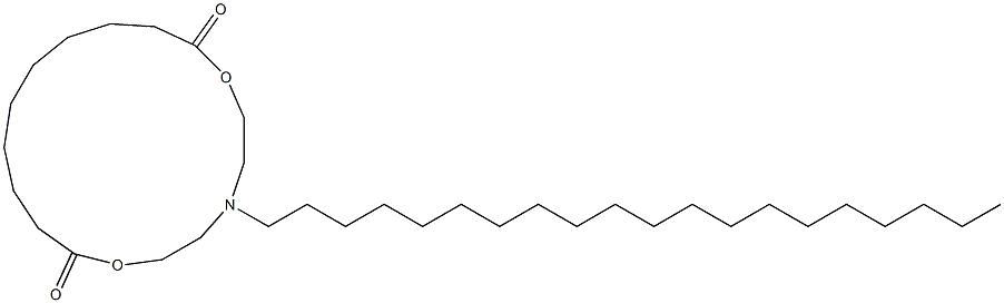 5-Icosyl-5-aza-2,8-dioxacyploheptadecane-1,9-dione 结构式