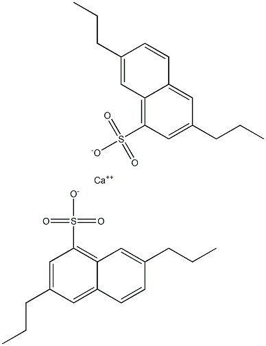 Bis(3,7-dipropyl-1-naphthalenesulfonic acid)calcium salt 结构式