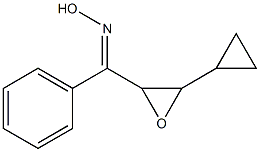 (E)-[3-Cyclopropyloxiranyl]phenyl ketone oxime 结构式