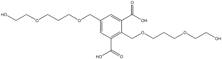 2,5-Bis(8-hydroxy-2,6-dioxaoctan-1-yl)isophthalic acid 结构式