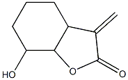 7-Hydroxyoctahydro-3-methylenebenzofuran-2-one 结构式