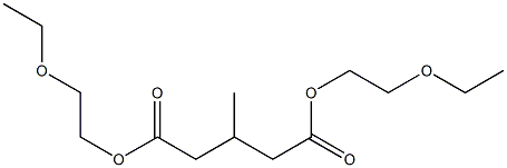 3-Methylglutaric acid bis(2-ethoxyethyl) ester 结构式
