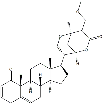 (22R,24R)-27-Methoxy-21,24:22,26-diepoxyergosta-2,5-diene-1,26-dione 结构式