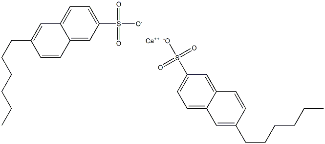 Bis(6-hexyl-2-naphthalenesulfonic acid)calcium salt 结构式