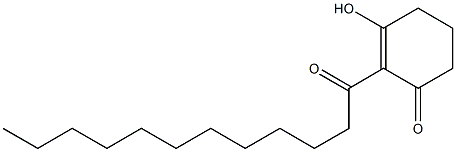 2-Dodecanoyl-3-hydroxy-2-cyclohexen-1-one 结构式