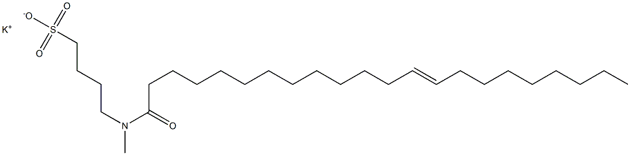 4-[N-[(E)-1-Oxo-13-docosen-1-yl]-N-methylamino]-1-butanesulfonic acid potassium salt 结构式