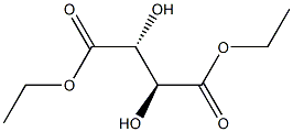 (2R,3S)-2,3-Dihydroxysuccinic acid diethyl ester 结构式