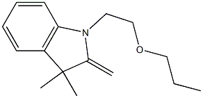 3,3-Dimethyl-2-methylene-1-(2-propyloxyethyl)indoline 结构式