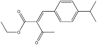 2-(4-Isopropylbenzylidene)acetoacetic acid ethyl ester 结构式