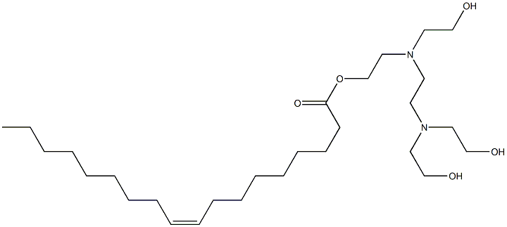 (Z)-9-Octadecenoic acid 2-[[2-[bis(2-hydroxyethyl)amino]ethyl](2-hydroxyethyl)amino]ethyl ester 结构式