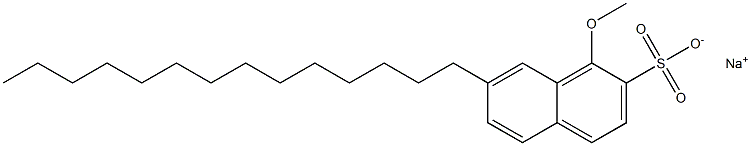 1-Methoxy-7-tetradecyl-2-naphthalenesulfonic acid sodium salt 结构式