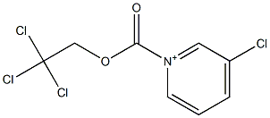 1-(2,2,2-Trichloroethoxycarbonyl)-3-chloropyridinium 结构式