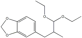 5-(3,3-Diethoxy-2-methylpropyl)-1,3-benzodioxole 结构式