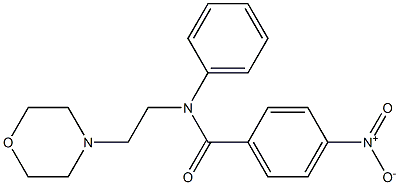 N-(2-Morpholinoethyl)-4-nitrobenzanilide 结构式