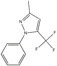 1-Phenyl-3-methyl-5-(trifluoromethyl)-1H-pyrazole 结构式