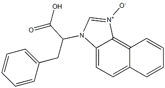 2-[(3H-Naphth[1,2-d]imidazole 1-oxide)-3-yl]-3-phenylpropanoic acid 结构式