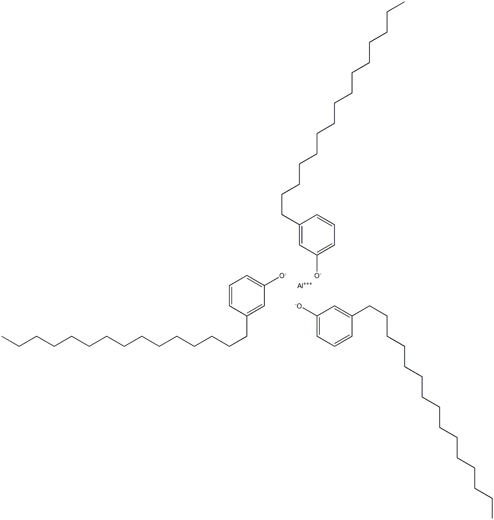 Aluminum tri(3-pentadecylphenolate) 结构式