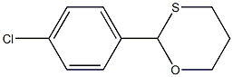 2-(4-Chlorophenyl)-1,3-oxathiane 结构式