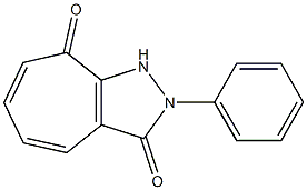 1,2-Dihydro-2-phenylcycloheptapyrazole-3,8-dione 结构式