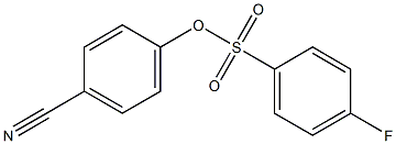 4-Fluorobenzenesulfonic acid 4-cyanophenyl ester 结构式