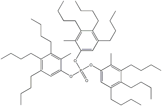 Phosphoric acid tris(2-methyl-3,4,5-tributylphenyl) ester 结构式