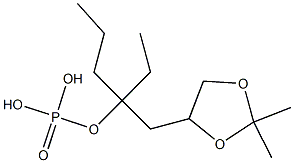 Phosphoric acid ethyl[(2,2-dimethyl-1,3-dioxolan-4-yl)methyl]butyl ester 结构式
