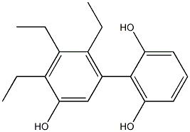 4',5',6'-Triethyl-1,1'-biphenyl-2,3',6-triol 结构式