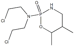 Tetrahydro-2-[bis(2-chloroethyl)amino]-5,6-dimethyl-2H-1,3,2-oxazaphosphorine 2-oxide 结构式