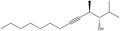 (1S,2R)-1-Isopropyl-2-methyl-3-undecyn-1-ol 结构式