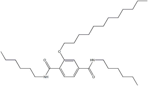 2-(Dodecyloxy)-N,N'-dihexylterephthalamide 结构式