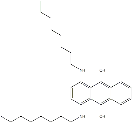 1,4-Bis(octylamino)-9,10-anthracenediol 结构式