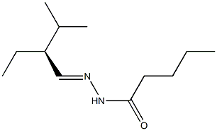 (+)-Valeric acid 2-[(S)-2-ethyl-3-methylbutylidene] hydrazide 结构式