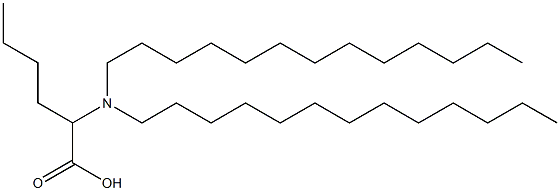 2-(Ditridecylamino)hexanoic acid 结构式