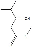 (3R)-3-Hydroxy-4-methylpentanoic acid methyl ester 结构式