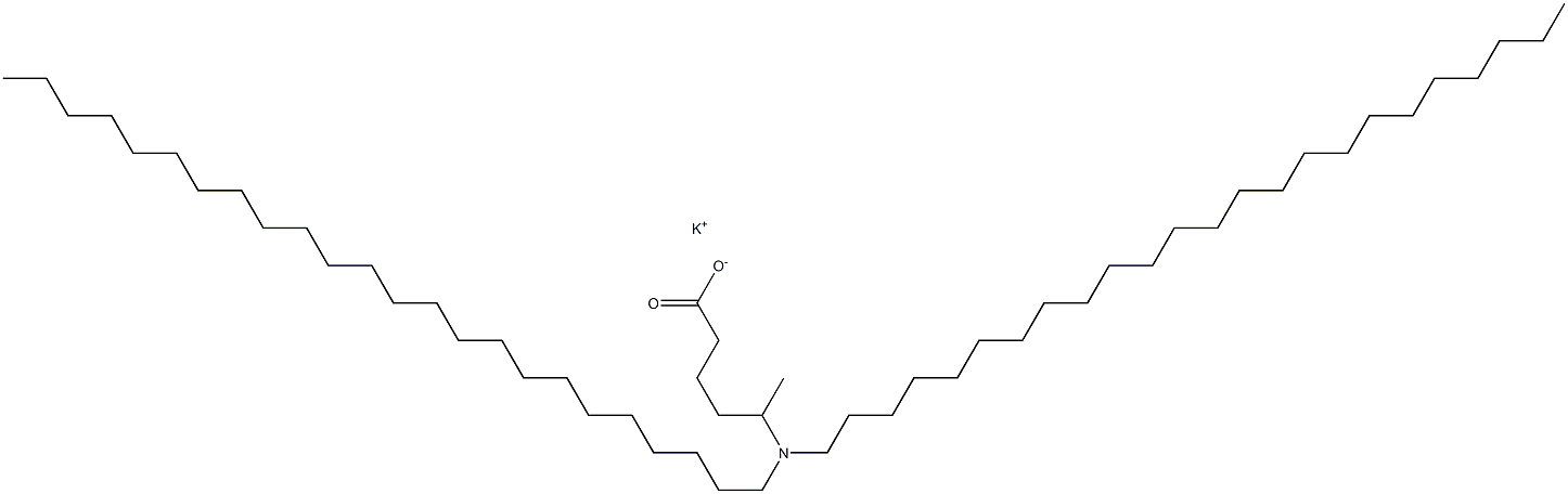 5-(Ditetracosylamino)hexanoic acid potassium salt 结构式