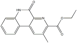 2-Methyl-3-(ethoxycarbonyl)benzo[f][1,7]naphthyridin-5(6H)-one 结构式