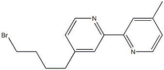 4-(4-Bromobutyl)-4'-methyl-2,2'-bipyridine 结构式