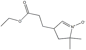 3,4-Dihydro-2,2-dimethyl-4-[2-(ethoxycarbonyl)ethyl]-2H-pyrrole 1-oxide 结构式