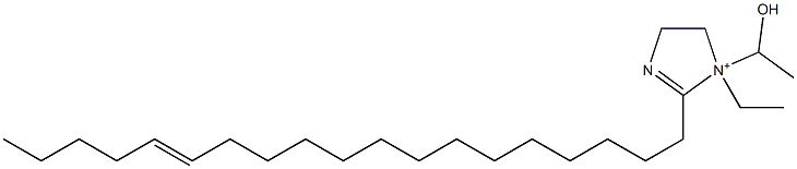 1-Ethyl-1-(1-hydroxyethyl)-2-(14-nonadecenyl)-2-imidazoline-1-ium 结构式