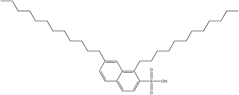 1,7-Didodecyl-2-naphthalenesulfonic acid 结构式
