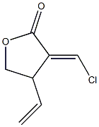 4,5-Dihydro-3-chloromethylene-4-ethenylfuran-2(3H)-one 结构式