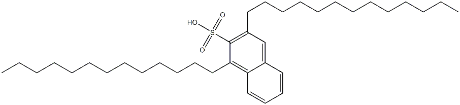 1,3-Ditridecyl-2-naphthalenesulfonic acid 结构式