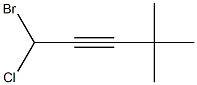 1-Bromo-1-chloro-4,4-dimethyl-2-pentyne 结构式