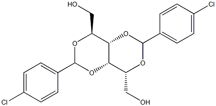 2-O,4-O:3-O,5-O-Bis(4-chlorobenzylidene)-L-glucitol 结构式
