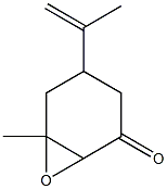 1,2-Epoxy-2-methyl-4-(1-methylethenyl)-6-cyclohexanone 结构式