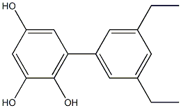 6-(3,5-Diethylphenyl)benzene-1,2,4-triol 结构式