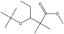 2,2-Dimethyl-3-trimethylsiloxypentanoic acid methyl ester 结构式