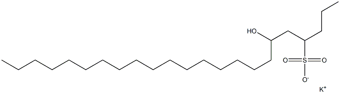 6-Hydroxytricosane-4-sulfonic acid potassium salt 结构式