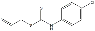 N-(4-Chlorophenyl)dithiocarbamic acid (2-propenyl) ester 结构式